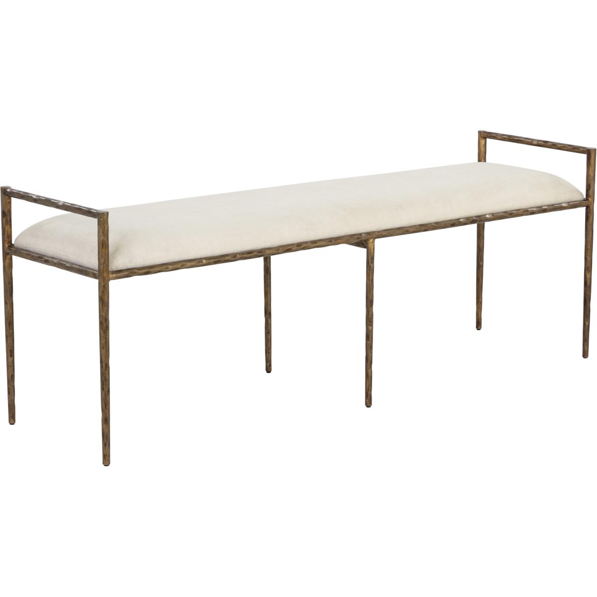 Jonty Modern Classic Cream Performance Bedroom Bench